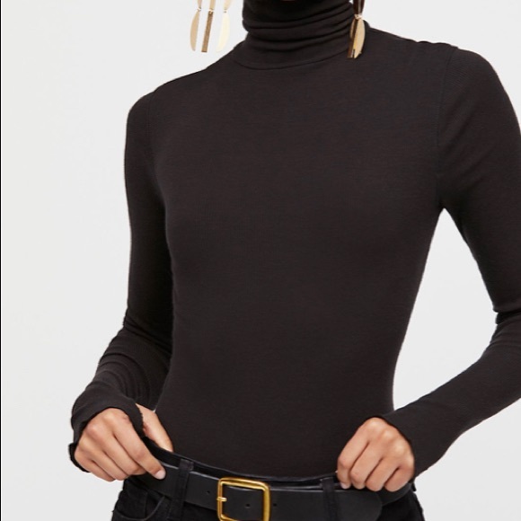 Free People Seamless Turtleneck Bodysuit xs/s - Picture 2 of 7